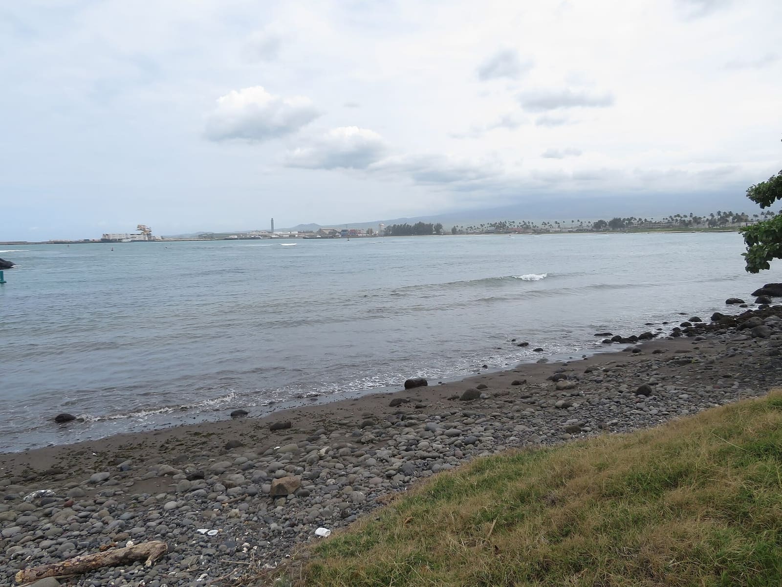 Kahului Harbor, Maui's commercial port, ten minutes from the heliport