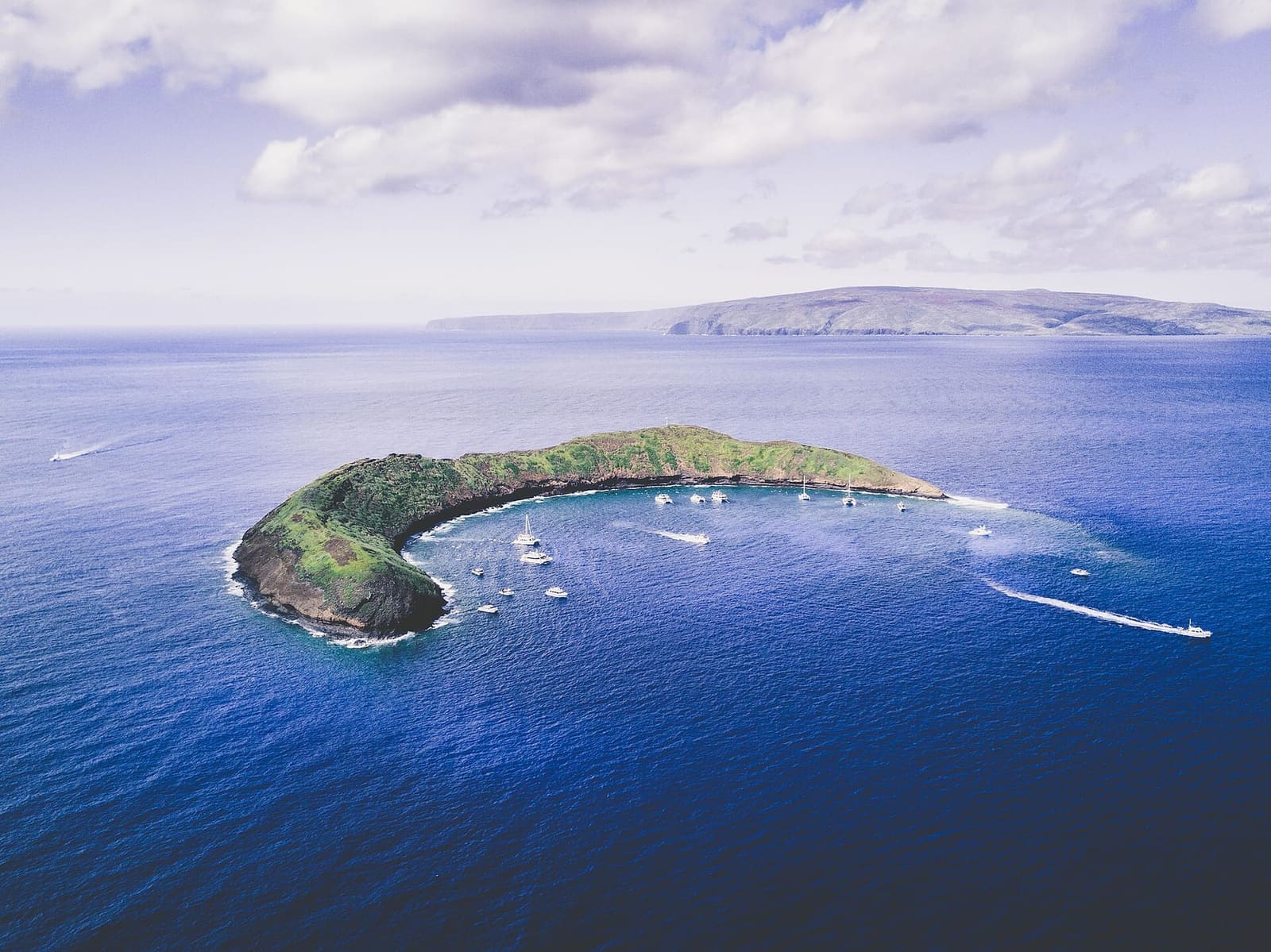 Molokini crater off south Maui: the kind of detour a charter can add to its route
